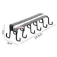 under cabinet 12 hooks hanger by Metallics Home